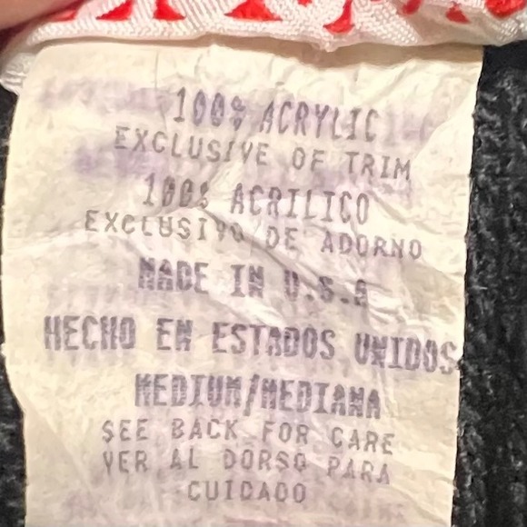 Vintage Snoopy & Friends Joe Cool Sweater Womens Medium Rainbow Hearts 90s USA - Picture 8 of 10